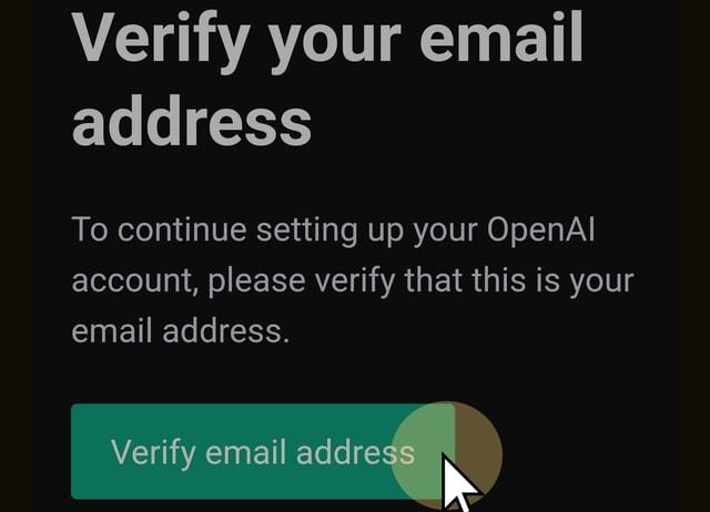 Verify your email