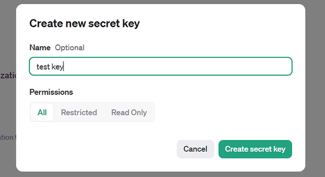 Optional - Name the key